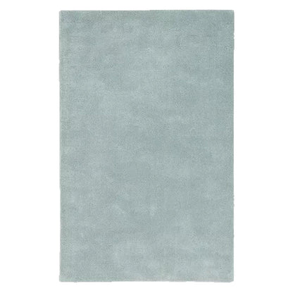 Light Blue Solid Hand-Tufted Pure Wool Luxury Rug