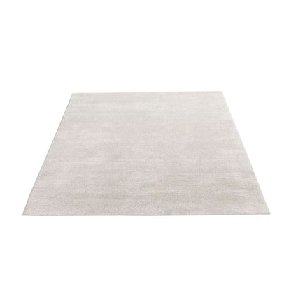 White & Grey Hand-Tufted Pure Wool Rug - High Pile