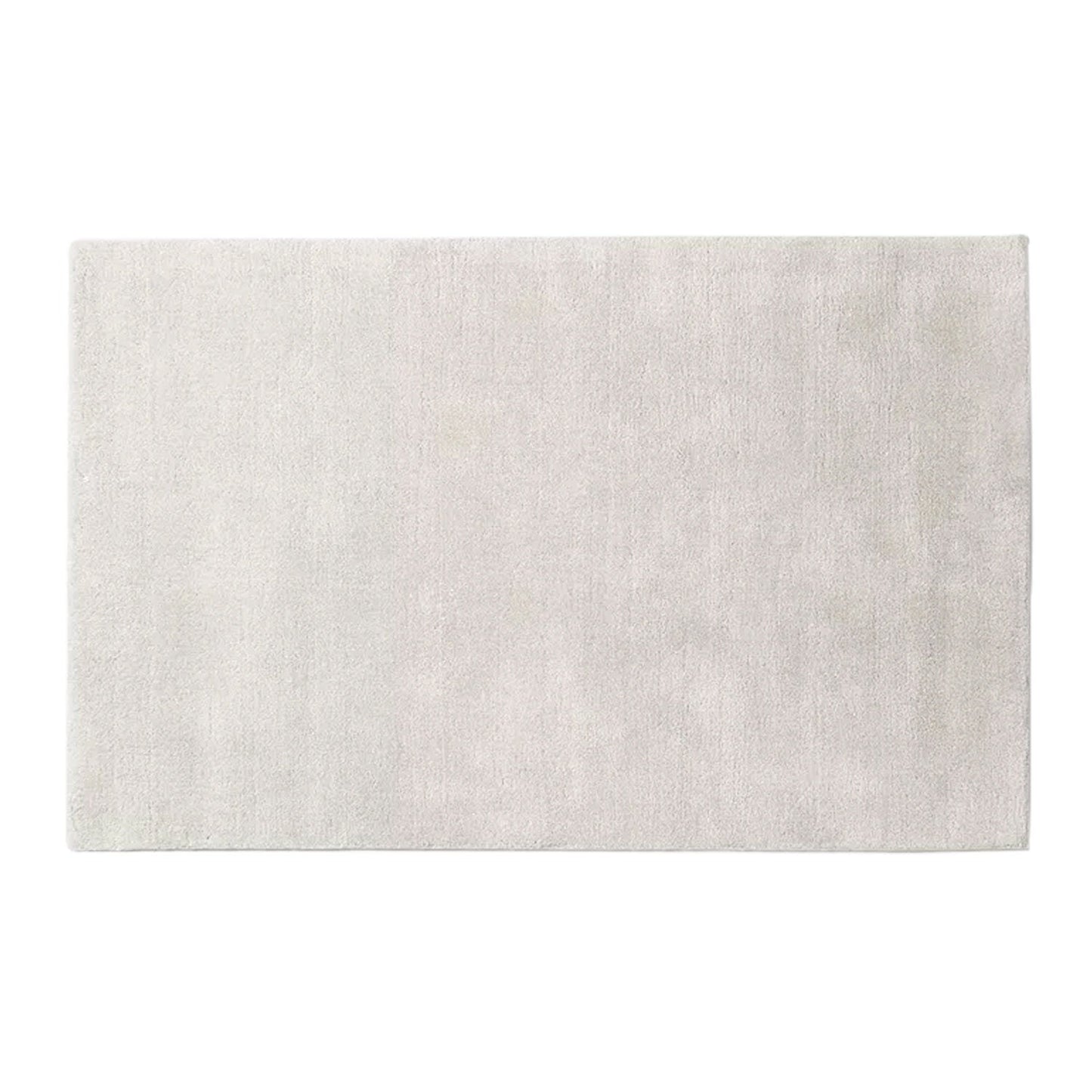 White & Grey Hand-Tufted Pure Wool Rug - High Pile
