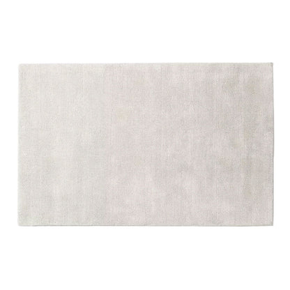 White & Grey Hand-Tufted Pure Wool Rug - High Pile