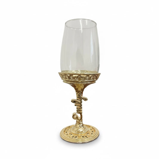 Personalised wine glass set | engraved wine glasses with electro formed stem | Set of 2 or 4