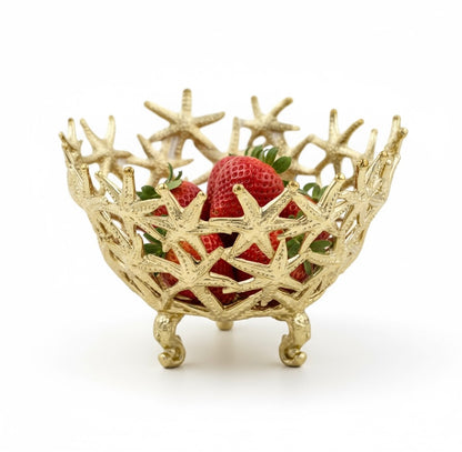 Starfish Bowl – Decorative Serveware | Candy Bowl & Centrepiece | Gold or Antique Finish