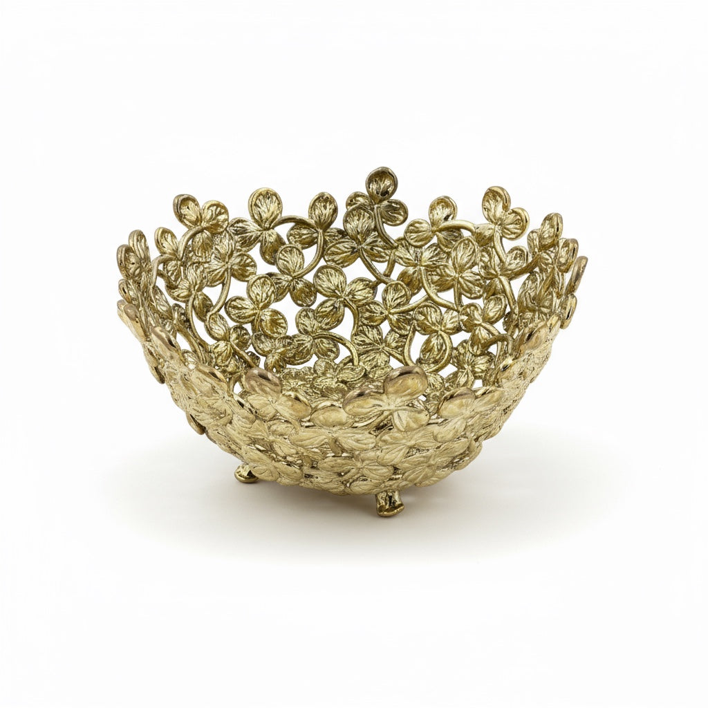 Small Leaf Bowl – Decorative Serveware | Nut Bowl & Centrepiece | Gold, Silver or Antique Finish