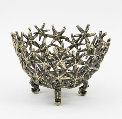 Starfish Bowl – Decorative Serveware | Candy Bowl & Centrepiece | Gold or Antique Finish