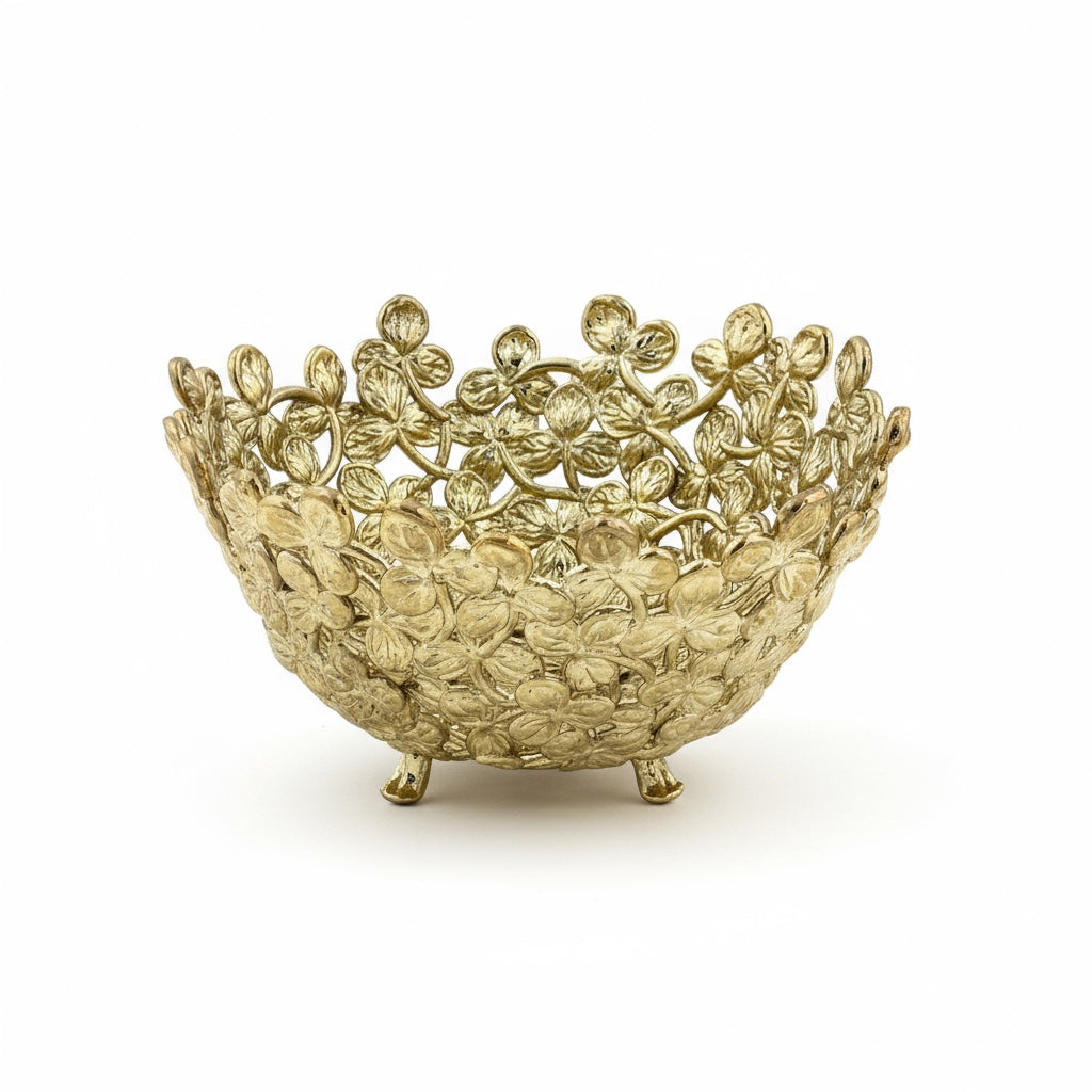 Small Leaf Bowl – Decorative Serveware | Nut Bowl & Centrepiece | Gold, Silver or Antique Finish