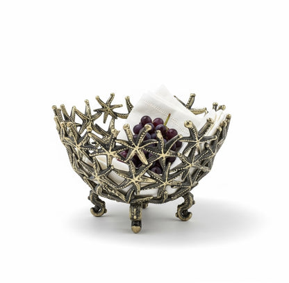 Starfish Bowl – Decorative Serveware | Candy Bowl & Centrepiece | Gold or Antique Finish