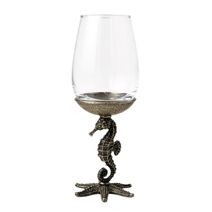 Seahorse Wine Glasses | Designer Statement Drinkware | Set of 2 / Set of 4
